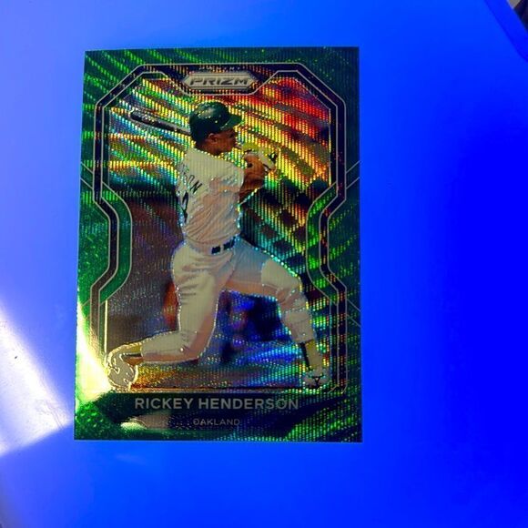 2021 Panini Prizm Green Wave Rickey Henderson #157 tier 11 mint condition - Picture 1 of 4